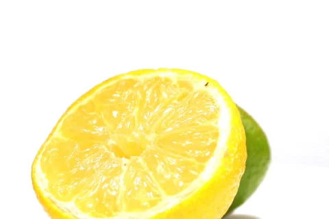 Rotating lime and lemon loop Stock Footage 713744