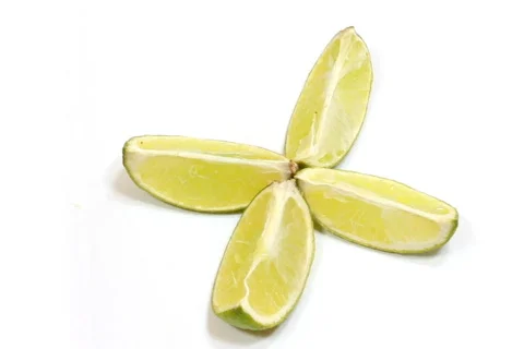 Rotating lime quarters loop Stock Footage