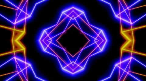 Rotating Lines 2, Kaleidoscope Stock Footage 46517382