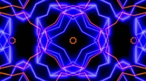Rotating Lines 3, Kaleidoscope Stock Footage 46517407