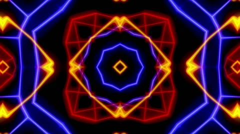 Rotating Lines 4, Kaleidoscope Stock Footage 46517479