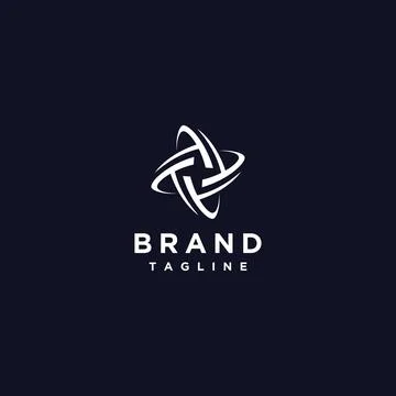 Rotating Lines Form a Ferris Wheel Stock Illustration