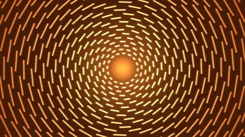 Rotating Lines of Light Animation - Loop Orange Stock Footage 49245486