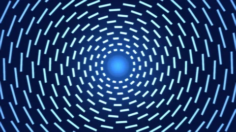 Rotating Lines of Light Animation - Loop Blue 스톡 동영상 49272537
