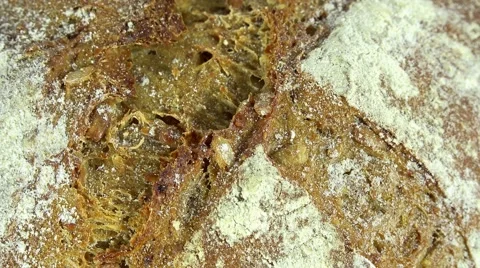 Rotating loaf of bread (seamless loopable) Video stock 45340285