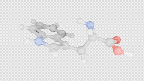 Rotating lowpoly organic molecule Stock Footage 307357815
