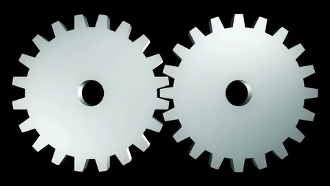 Rotating machine gears Stock Footage 99444872