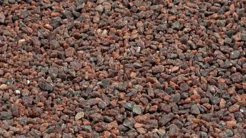 Rotating Macro Coarse Kala Namak Black Salt Background Stock Footage 331850991