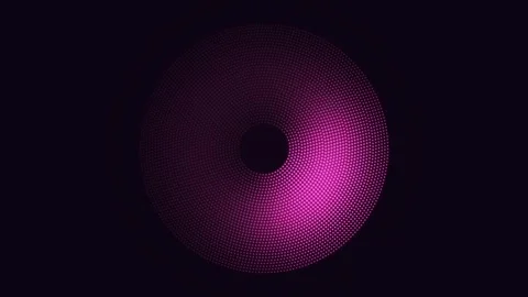Rotating magenta dot ring animation Stock Footage 340201315