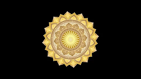 Rotating Mandala Stock Footage 252206166