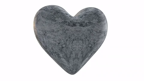 Rotating marble heart Video stock 84825528