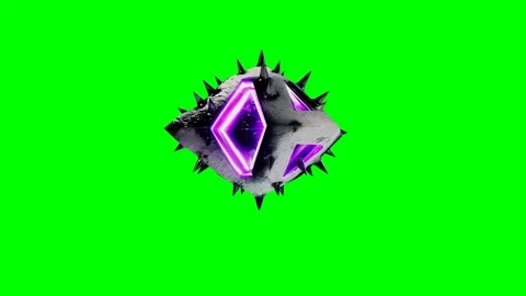 Rotating mechanical eye for alien abduction scene 4K Stock Footage 336916484
