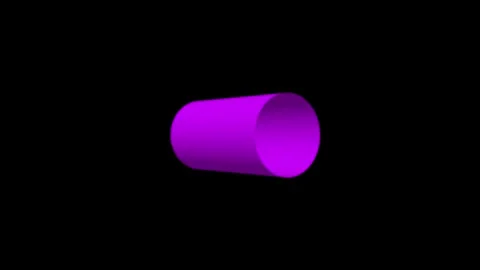 Rotating metallic cylinder tube loop for industrial design 스톡 동영상 339509527