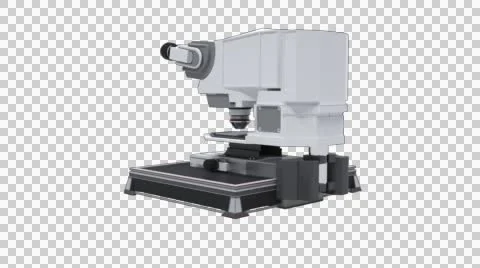 Rotating microscope Stock Footage 43998020