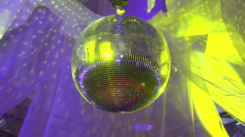 Rotating mirror ball Video stock 64177695