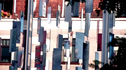 Rotating mirror composition Stock Footage 66112664