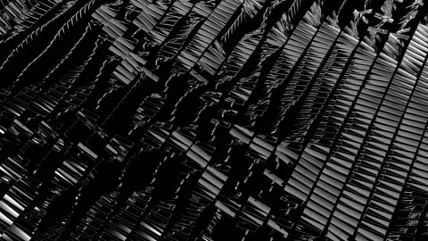 Rotating mirror plates on a black background - Creative Design Element. Stock-Footage 148981383