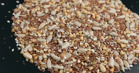 Rotating of mixed seeds Stock Footage 96695994