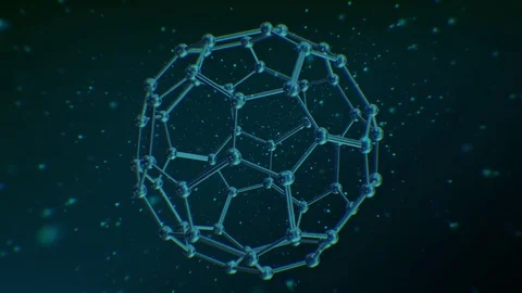 Rotating molecule on abstract background 動画素材 83711739