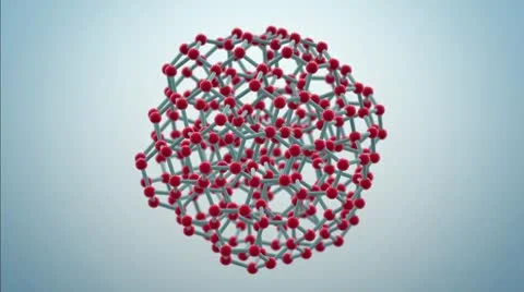 Rotating Molecule Stock Footage 8840385