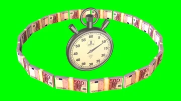 Rotating money time Stock Footage 85893638