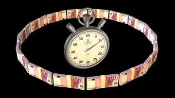 Rotating money time Stock Footage 85893744
