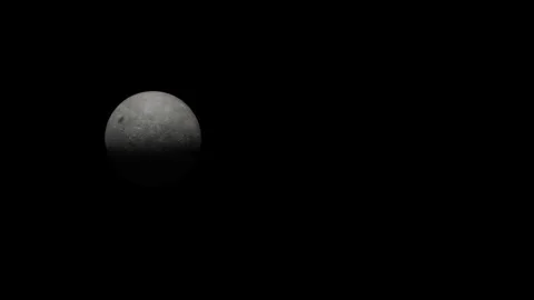 THE ROTATING MOON  ANIMATION VIDEO Stock Footage 184956689