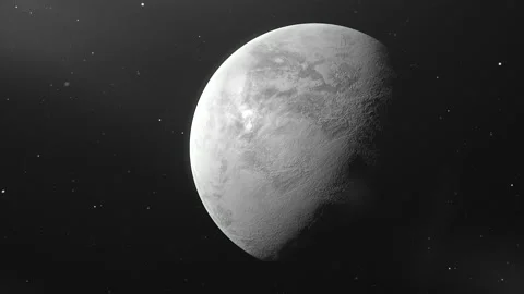 Rotating Moon in different phases with d... | Stock Video | Pond5