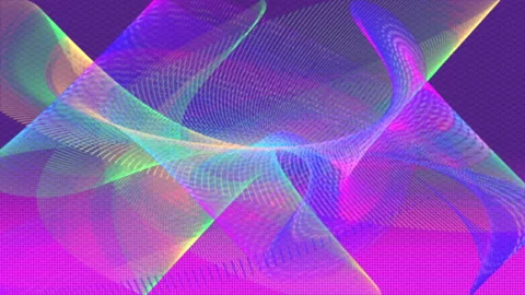 Rotating moving abstract shapes Stock Footage 86777406
