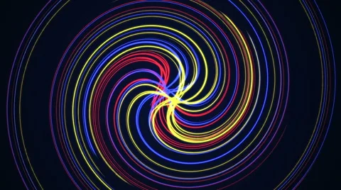 Rotating multi-colored lines Stock Footage 62403020