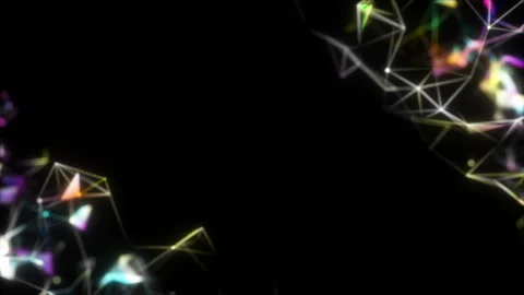 Rotating multi-colored structures.3D animation showing multi core processing and Stock Footage 103183982