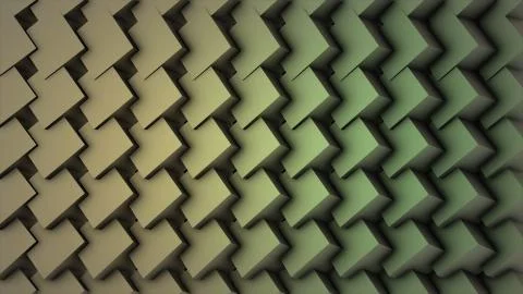 Rotating multicolored cubes. Cubical Rotating Perspective Stretching Off To Illustrazione stock