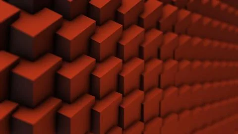 Rotating multicolored cubes. Cubical Rotating Perspective Stretching Off To Stock Illustration