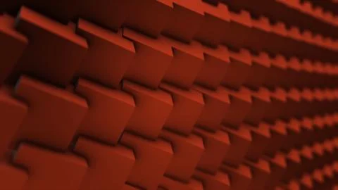 Rotating multicolored cubes. Cubical Rotating Perspective Stretching Off To Illustrazione stock