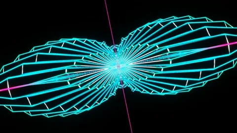 Rotating multicolored kaleidoscope pattern. Animated looped background for VJ Stock Footage 205088767