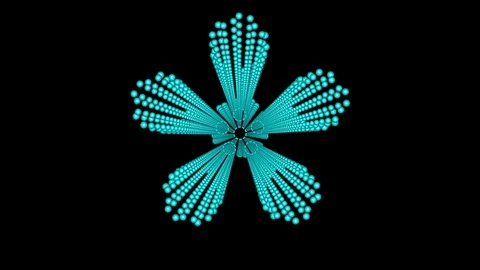 Rotating nanorope structure Stock Footage 114069924
