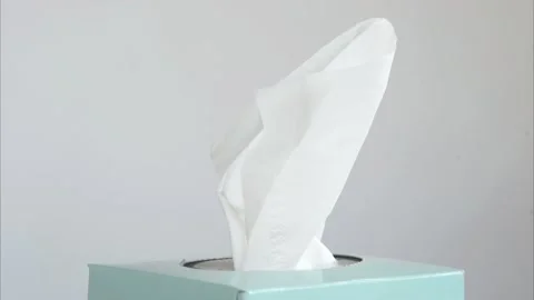 Rotating napkins, paper tissue Video stock 144663023