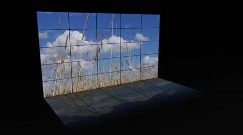 Rotating nature scene with reflections Stock Footage 64853778