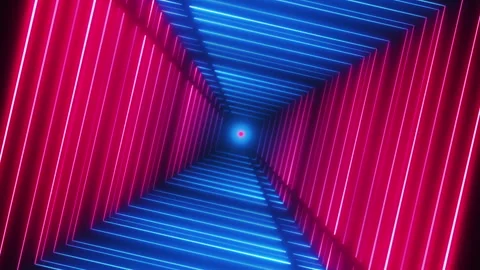 Rotating Neon Lines 動画素材 175760510