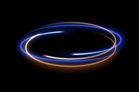 Rotating Neon Rays with Sparks Background, Vector Illustration Illustrazione stock