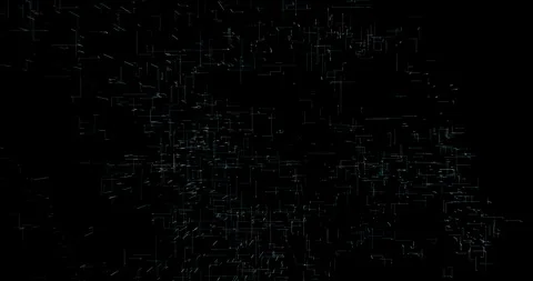 A rotating network of lines connecting at right angles Stock Footage 305276001