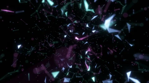 Rotating network.Computer generated animation of Molecular structure in 3d space Stock Footage 101738271