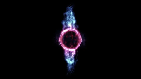 A rotating neutron star on a black background 1 Stock Footage 302475692