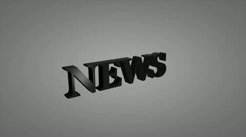 Rotating news 3d text, background. Stock Footage 12152296