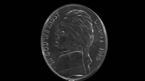 Rotating Nickel Med 4 2 2 Stock-Footage 40480314