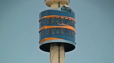 Rotating Observation Tower at Seaworld Orlando Stock Footage 32141438