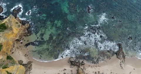Rotating ocean drone view Stock Footage 84313310