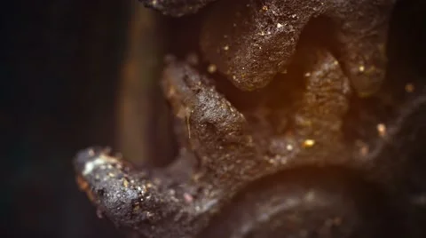 Rotating old rusty gears close up Video stock 44209632