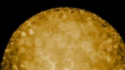 Rotating Orange Ball of Orbs Stock Footage 70361612