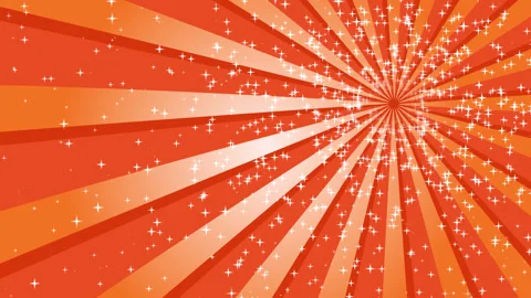 Rotating Orange Rays and Sparkles from the Upper Right Stock Footage 332481371